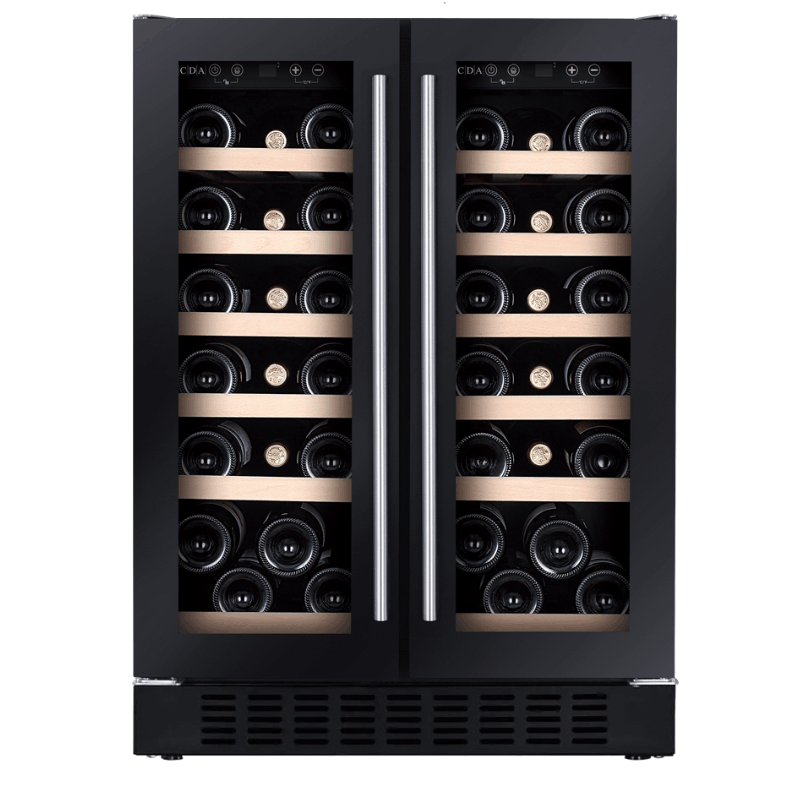 CDA Wine Cooler - 38 bottles - dual zone - CFWC624BL