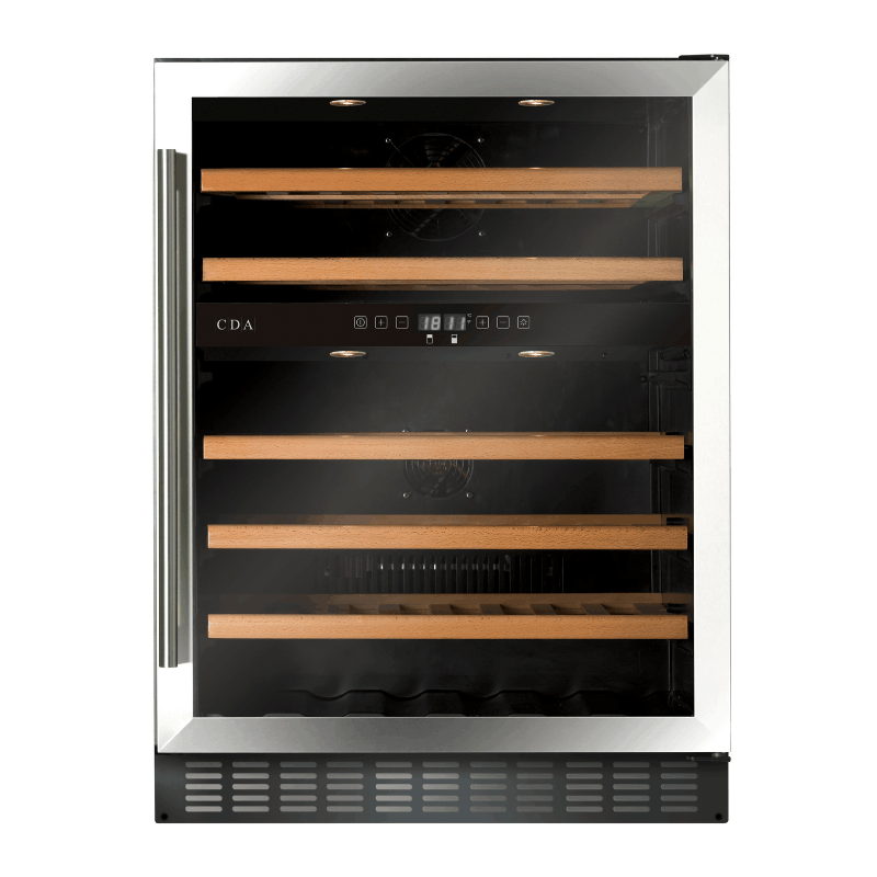 CDA Wine Cooler - 45 bottles - Dual Zone - FWC604SS