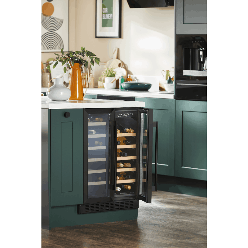 CDA Wine Cooler - 40 bottles - Dual Zone - FWC624BL