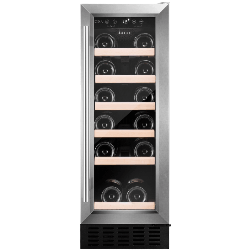 CDA Wine Cooler - 19 bottles - single zone - CFWC304SS